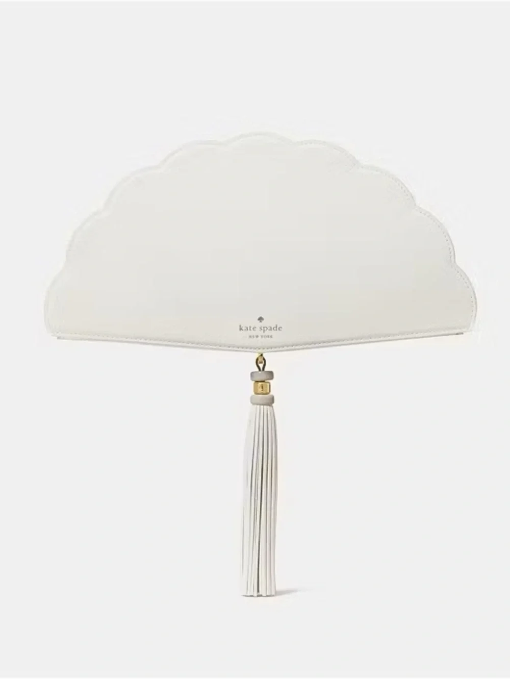 Kate Spade New York Lotus Fan Clutch Bag Meringue